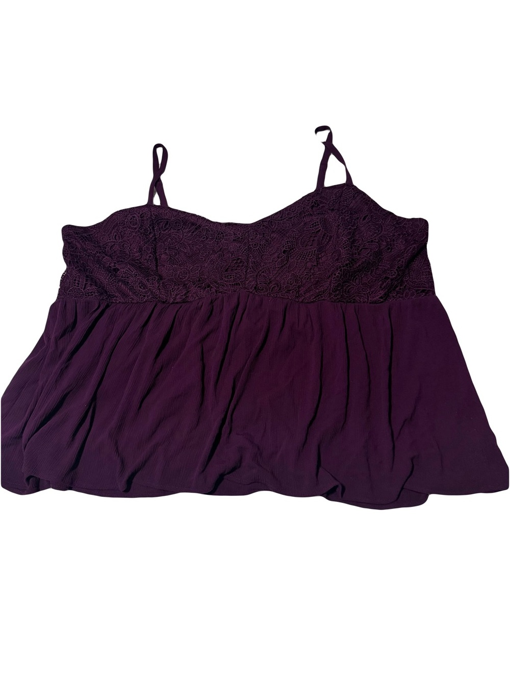 Torrid lace babydoll cami top shirt plus size 6
